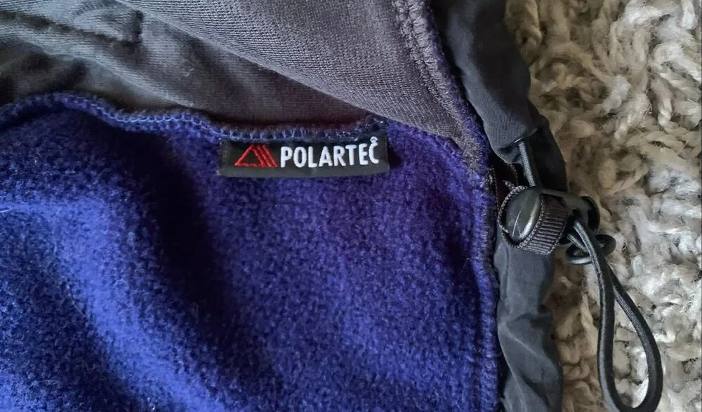 THE NORTH FACE POLARTEC RETRO black blue Fleece VEST Men's sz M